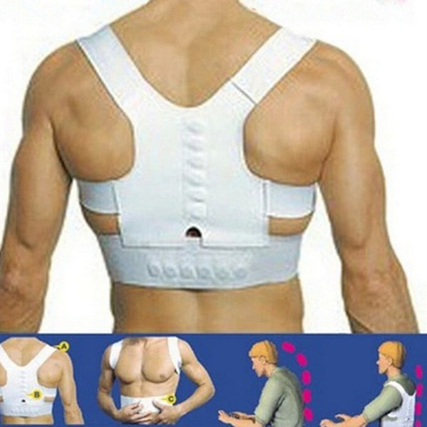 Adjustable Men's Posture Corrector Belt Magnetic Corset